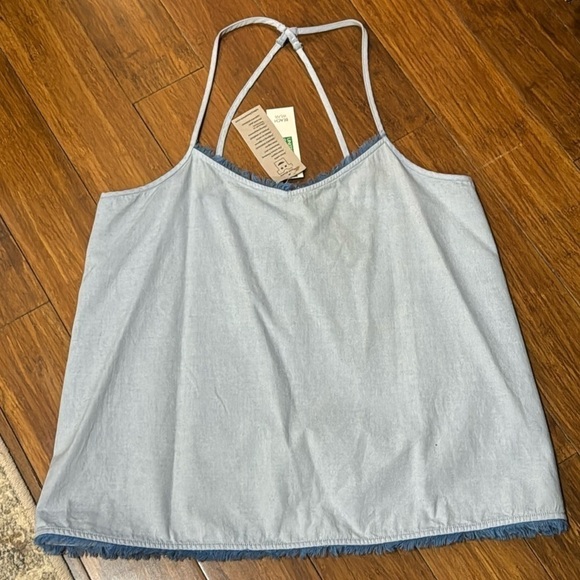 United Colors of Benetton chambray eyelash tank - Picture 1 of 5